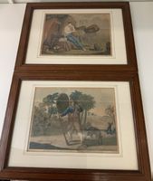 Paire de Gravure « Robinson    Crusoé»